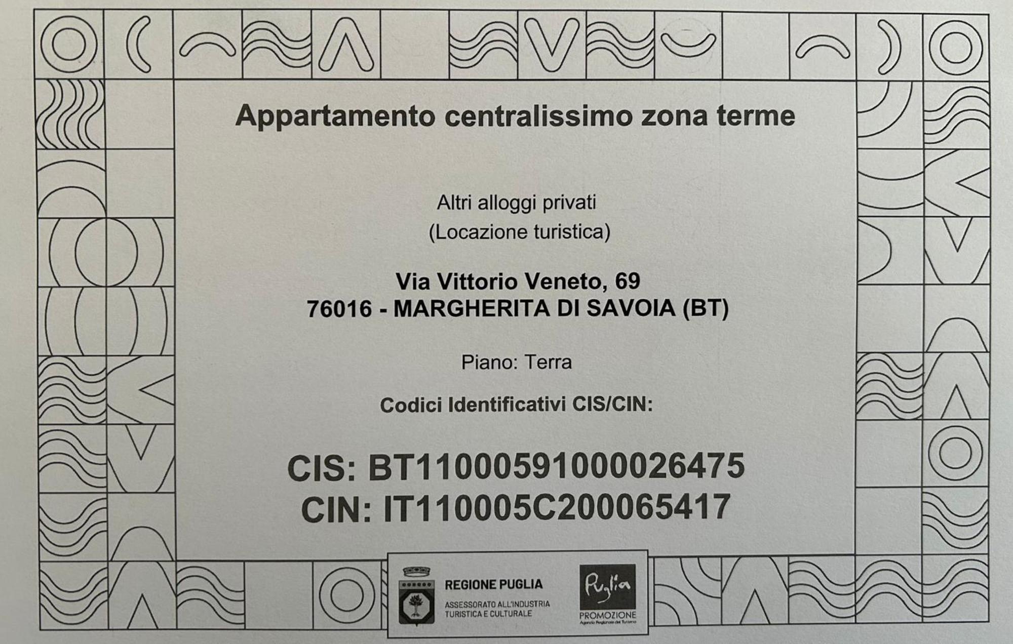 Appartamento Centralissimo Zona Terme Margherita Di Savoia Extérieur photo